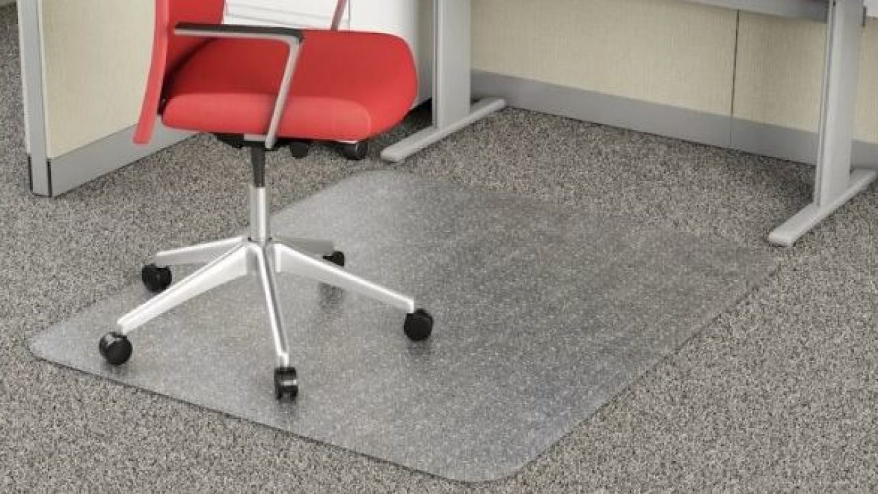 Ilyapa Heavy Duty Office Chair Mat with Lip, 30 x 48 Inches